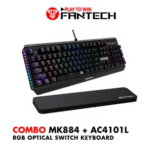 Combo FANTECH Pro-KeyBoard Phím Cơ MK884 + Đệm Tay AC4101L - CBO_MK884-AC4101L