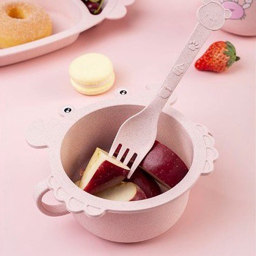 Bát Ăn Dặm Chất Liệu Lúa Mạch Cao Cấp Cho Bé, Bát Ăn Dặm Hình Con Cua Cho Bé