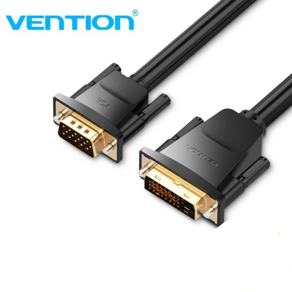 Cáp chuyển đổi DVI (24+1) ra VGA Vention, dài 2m EABBH - BEN