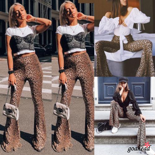 Quần legging nữ ống rộng họa tiết da báo thời trang | BigBuy360 - bigbuy360.vn
