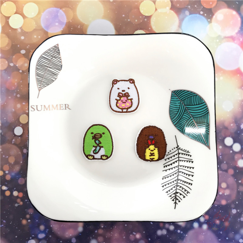 ☸ Sumikkogurashi Series 01 - Cartoon Animals Iron-On Patch ☸ 1Pc DIY Sew on Iron on Badges Patches
