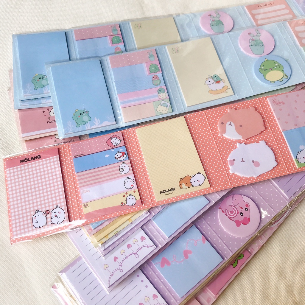 Giấy note, giấy ghi chú, đánh dấu trang 6 xấp dễ thương