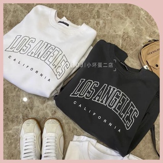 Áo Sweater Form Rộng Nam Nữ Unisex In Chữ Los Angeles