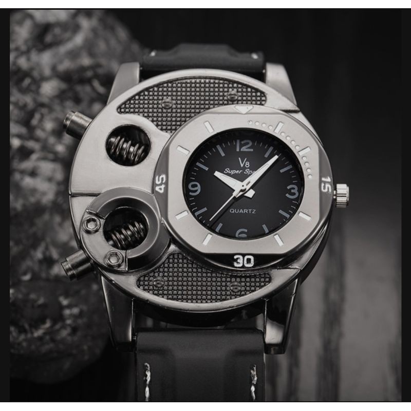 Hàng Độc Lạ | Đồng hồ nam thể thao V8, chất ngầu Phong cách trẻ cá tính,Dây silicon mềm mải,Chống nước chống xước tốt | BigBuy360 - bigbuy360.vn