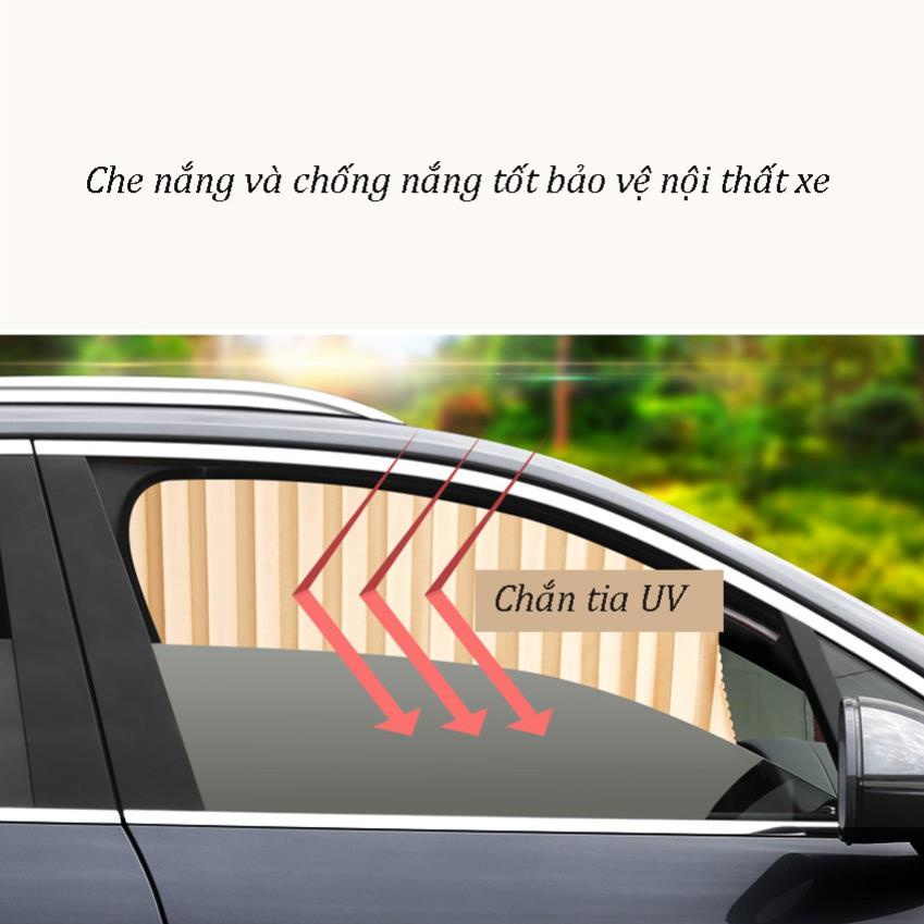 Bộ 4 Rèm Che Nắng Xe Ô Tô Gắn Nam Châm Thông Minh