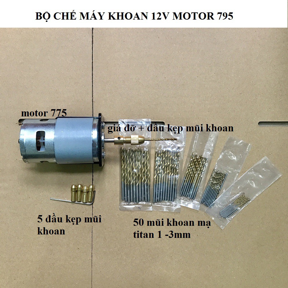 motor 775,795,895 bộ chế máy khoan đầy đủ