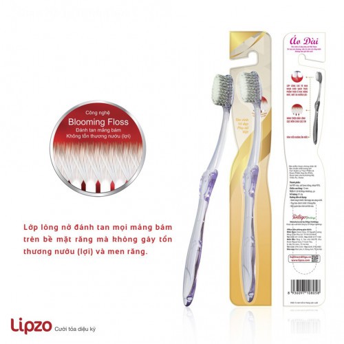 Bàn chải Lipzo Áo dài cỡ lớn (sản xuất theo công nghệ mới của Châu Âu và Nhật Bản theo tiêu chuẩn ISO 9001:2008)