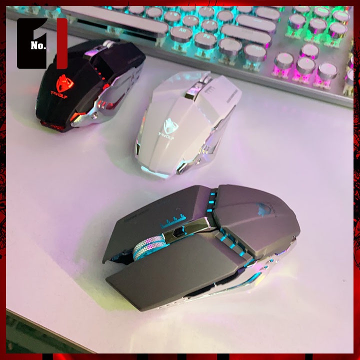 Chuột Gaming Không Dây Máy Tính T-WOLF Q15 Led Rgb Mouse Chuột Ko Dây Wireless Vi Tính Laptop Chơi Game Siêu Nhậy