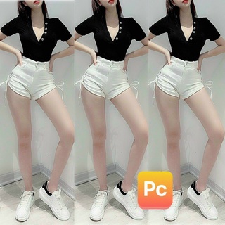 Quần đùi nữ kiểu đan dây 2 bên cá tính đủ size ly