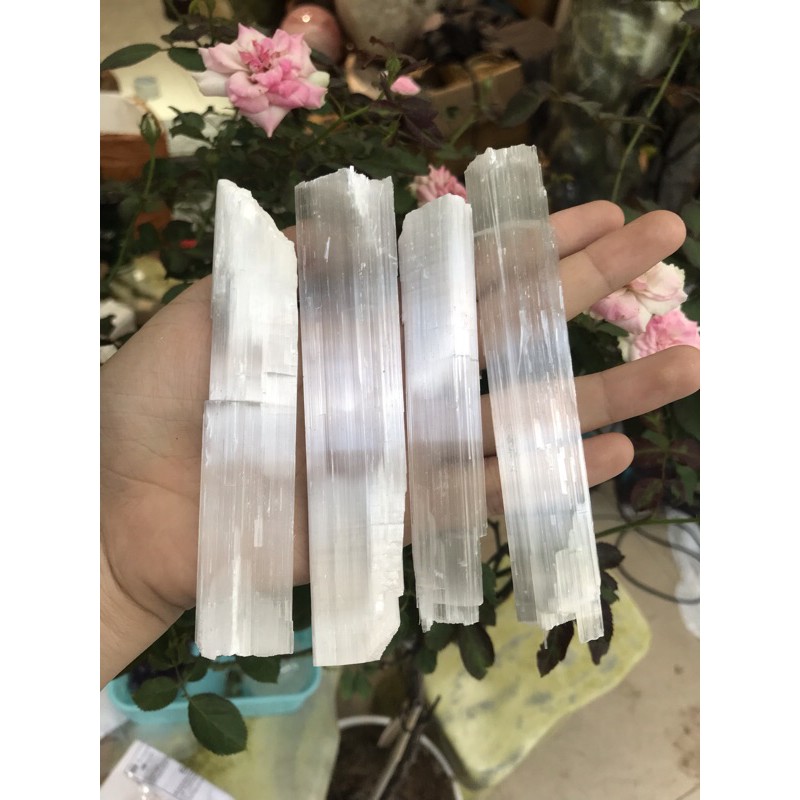 Đá thanh tẩy selenite ( sl : 1 cây)