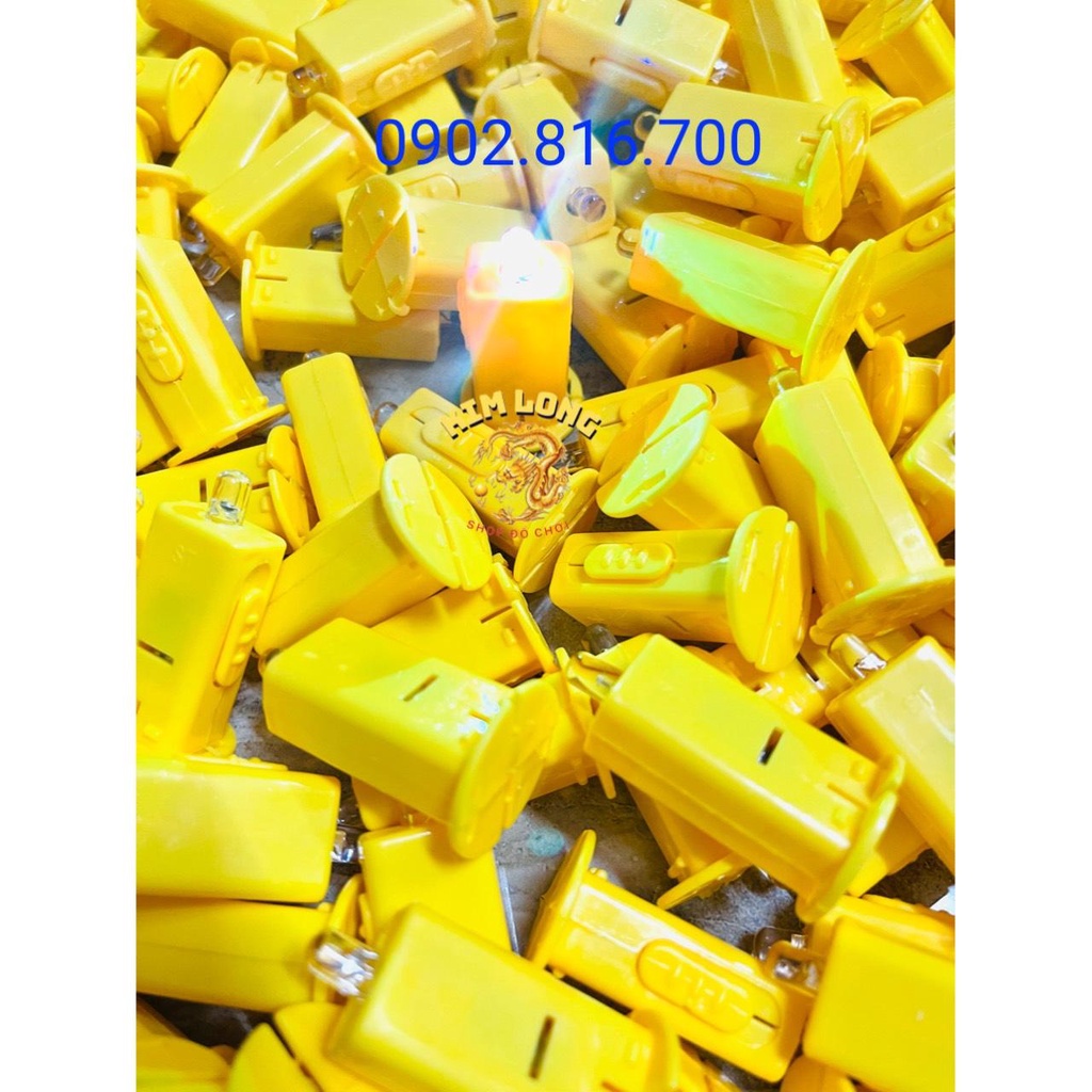 1 cái đèn led phát sáng 7 màu hoặc Sét 10 cây hoặc 50 cây đèn cầy trung thu đủ màu  thắp lồng đèn trung thu