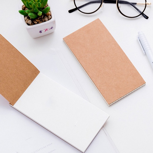 Sổ giấy kraft ghi chú lập kế hoạch danh sách việc cần làm