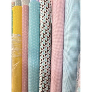 vải thô mặt lụa kẻ sọc và zic zắc 100% cotton dày dặn may ga gối,thú bông