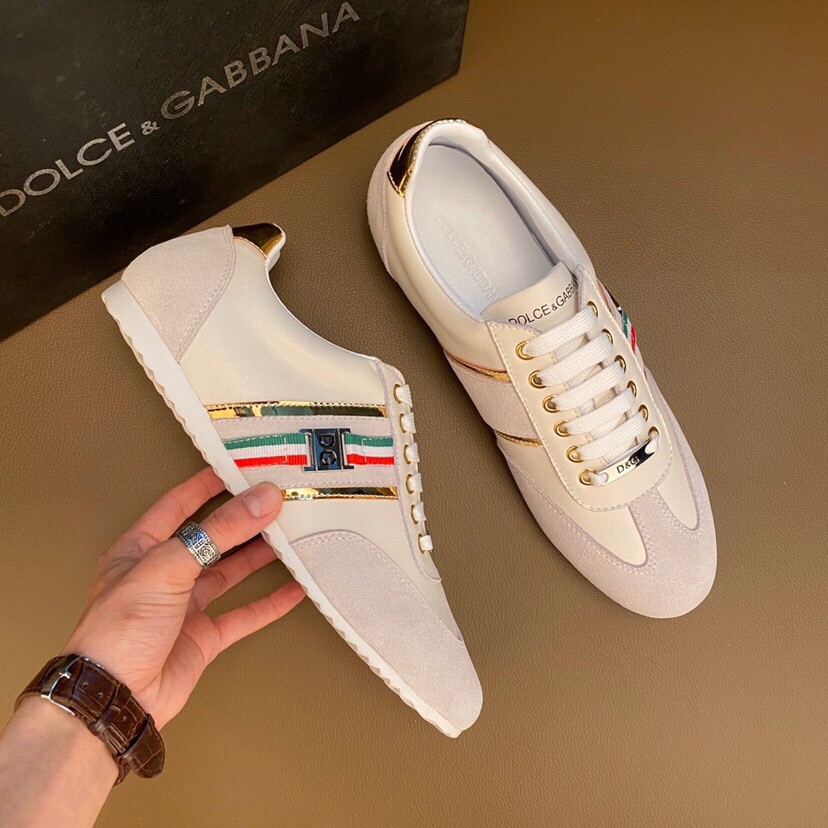 Giày sneakers nam da thật Dolce & Gabbana D&G thiết kế hiện đại và năng động mang đến sự tự do và thoải mái