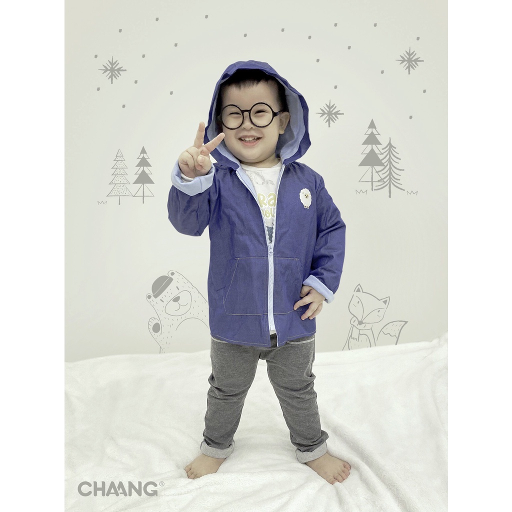 Chaang Áo khoác denim cho bé Snow