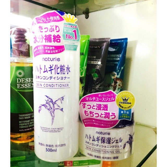 Nước Hoa Hồng Ý Dĩ Lotion - Kem Dưỡng Naturie Nhật