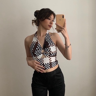 (Ảnh thật) V Neck Top - Áo cổ V hở lưng