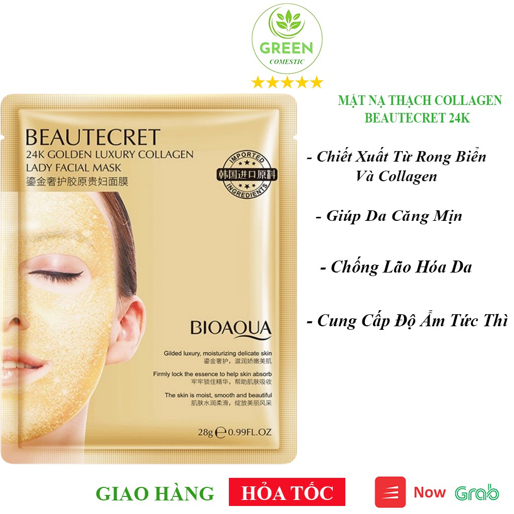 Mặt Nạ Dưỡng Da thạch collagen – Mặt nạ thạch collagen Mờ Nám Giảm Thâm Tàn Nhan, Cung Cấp Vitamin Giúp Da Trắng Sáng