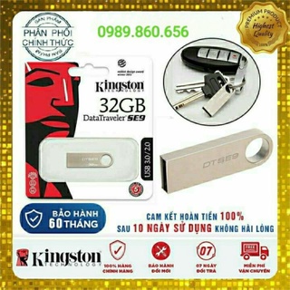 USB Kingston 2.0/3.0 dung lượng 64GB/ 32GB/16GB chống nước, bảo hành 5 năm – 1 đổi 1