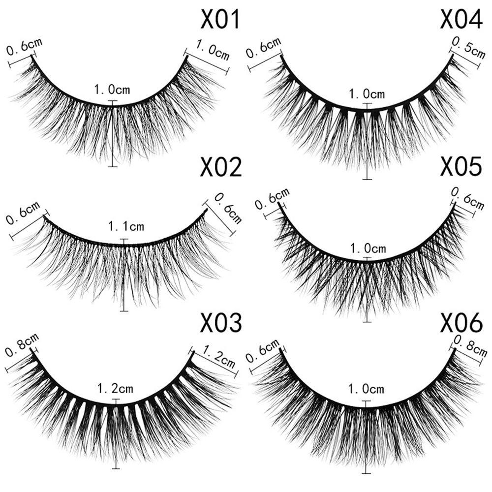 Set 3 Cặp Lông Mi Giả Dài Tự Nhiên Không Cần Dùng Keo Dán Mi