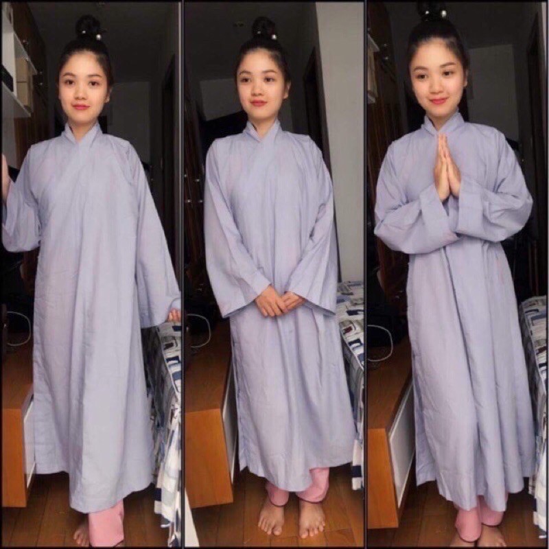 Áo tràng Phật tử đi chùa