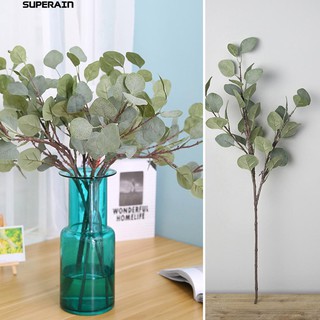 Lá bạch đàn chất liệu nhựa và vải dài 60cm dùng trang trí nhà thanh lịch