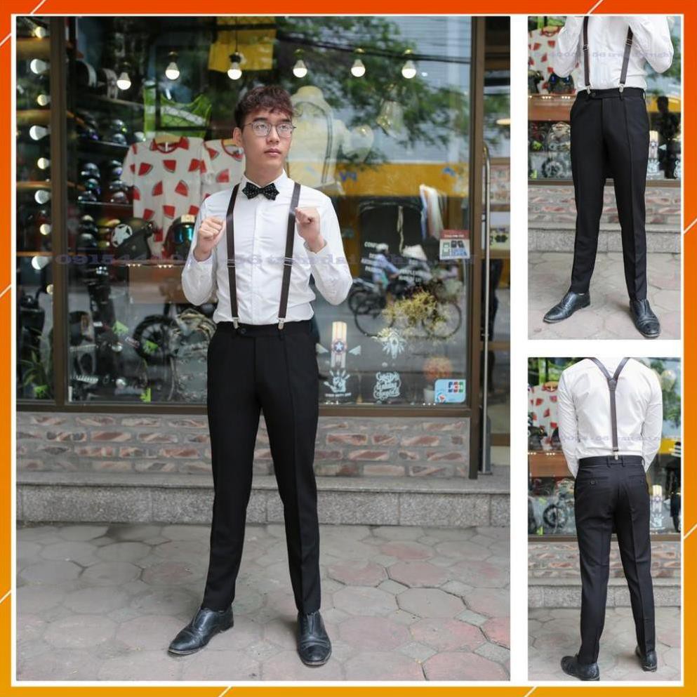 [Cao Cấp] dây đeo quần suspender  bản 1,5cm - 25cm VINTAGE-RETRO - chuyên dự event, kỉ yếu