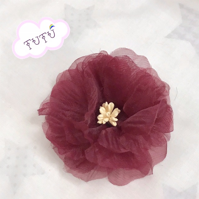 Hoa voan ép cánh kích thước 7cm