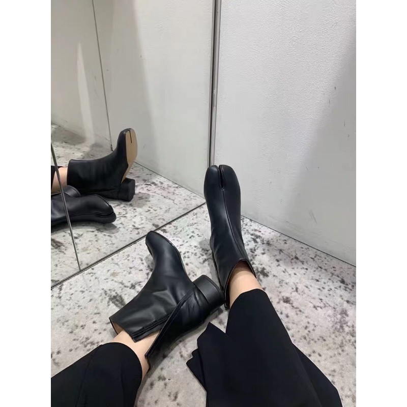 Boots cao gót móng heo maison margie