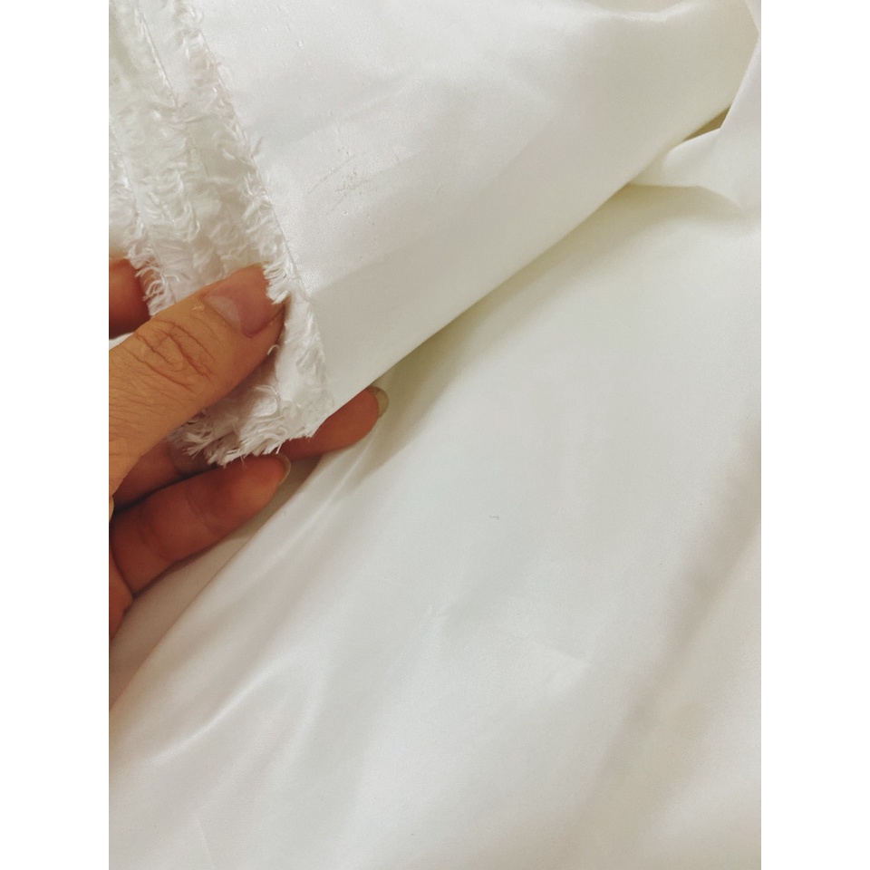 Vải may diều màu trắng khổ rộng 1.5m