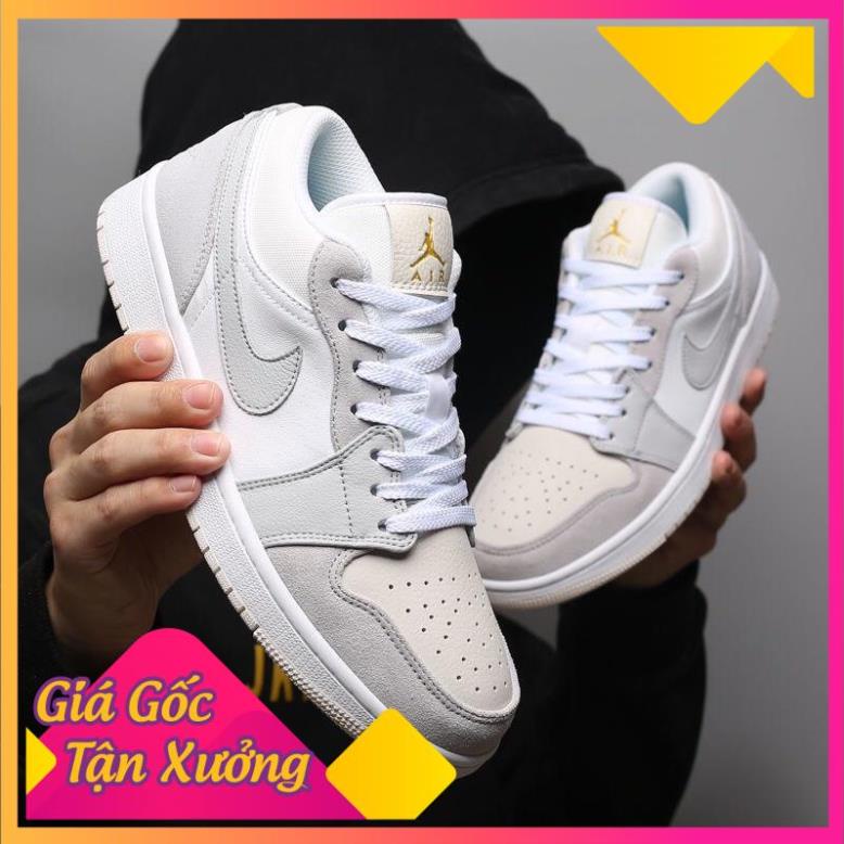 Giày sneaker JORDAN 1 PARIS xám xanh thấp cổ Hot trend nam nữ, Giày thể thao JD1 xám xanh dùng đi học,tập gym,chạy bộ