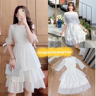 Váy thiết kế dự tiệc, dạ hội kỷ yếu prom, đầm trắng công chúa trễ vai - Rosie Dream Shop