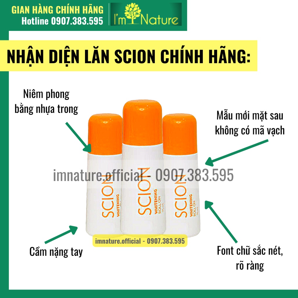 Lăn Nách Scion Chính Hãng - Khử Mùi Hôi Nách Lâu Năm Hiệu Quả