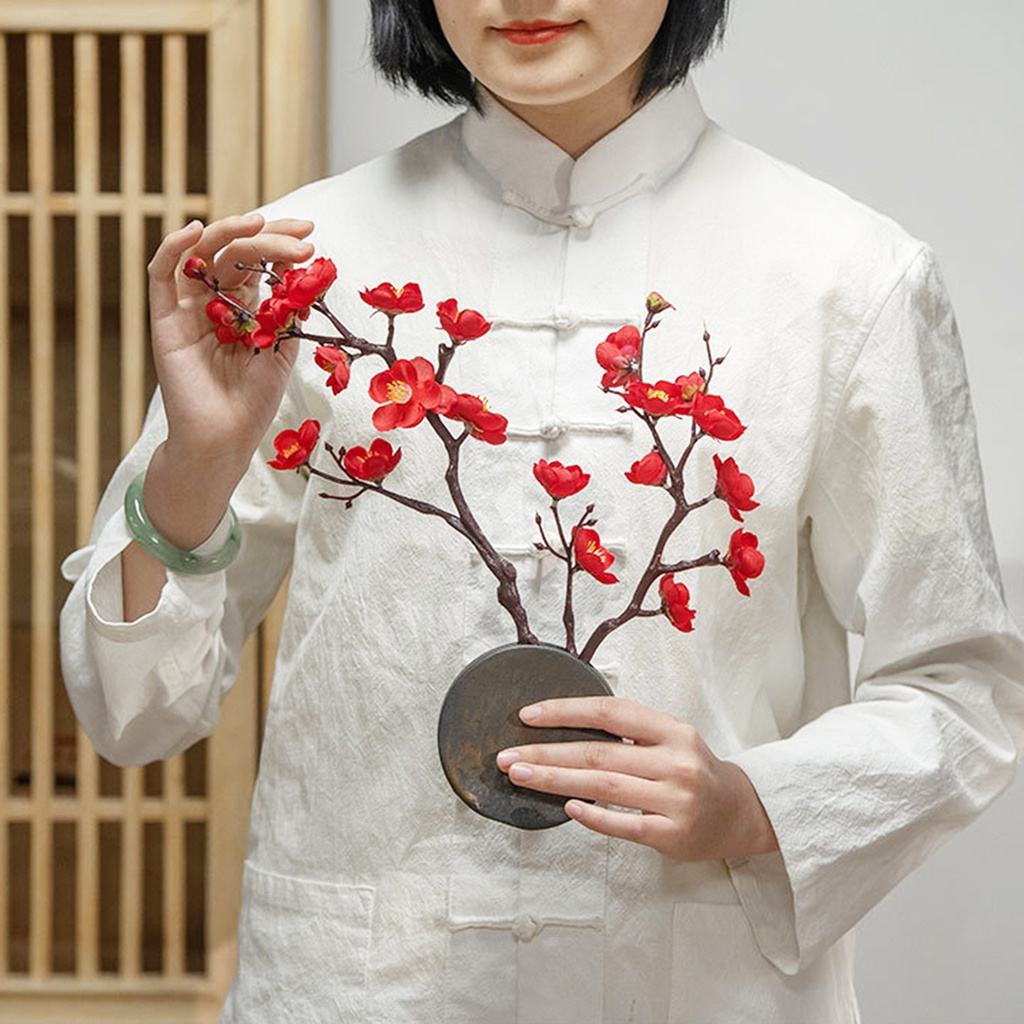 Hoa đào giả lụa để trang trí tiệc cưới làm đạo cụ chụp ảnh nổi bật