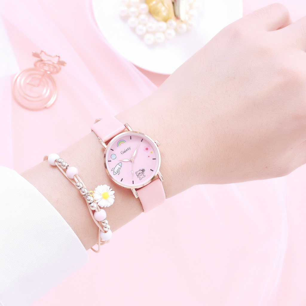 Đồng Hồ Đeo Tay Kegllect Phong Cách Hàn Quốc Dễ Thương Dành Cho Nữ