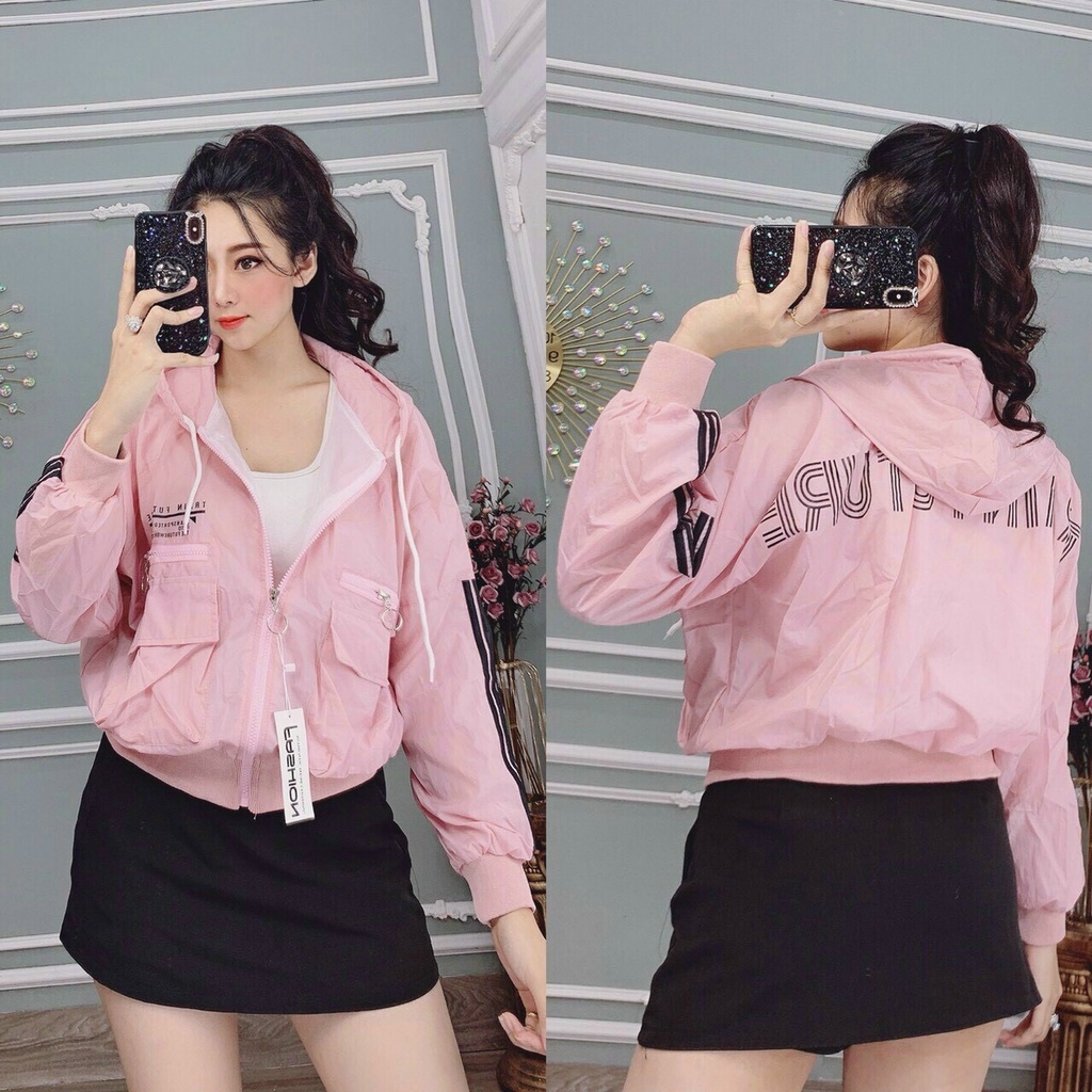 ÁO KHOÁC DÙ 2 LỚP 2 TÚI TRƯỚC KÉO KHÓA CỰC HOT