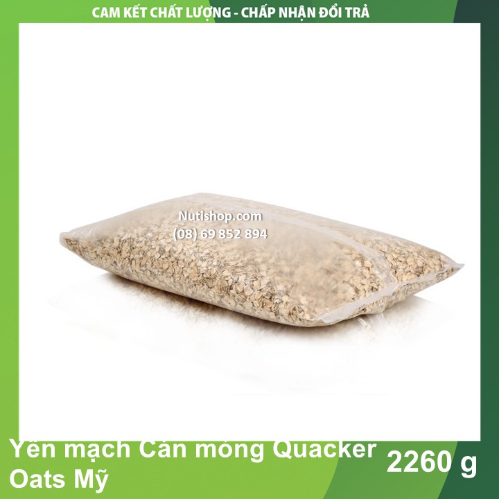 Yến mạch Cán mỏng Quacker Oats Mỹ 2260 g