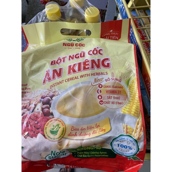 Bột ngũ cốc ăn kiêng Việt Đài bịch 600g (15 gói)