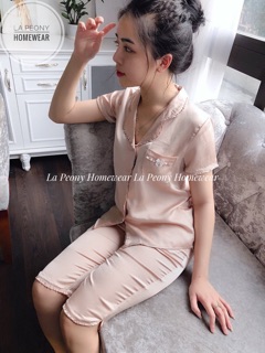 Bộ lụa bèo ngố chất lụa satin sz m l