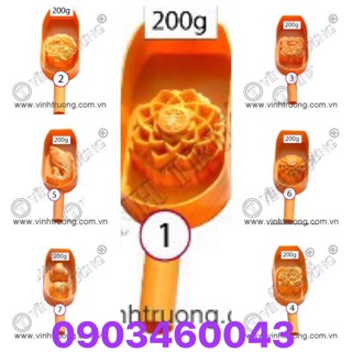 Khuôn bánh Trung thu gõ nhựa cao cấp Vĩnh Trường 200gr