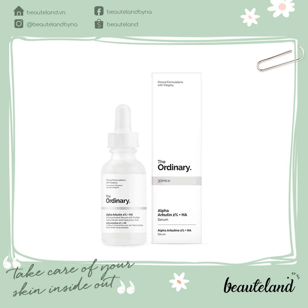 Serum dưỡng trắng da The Ordinary Alpha Arbutin 2% + HA