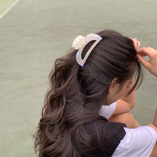 [ẢNH THẬT]𝐃𝐄𝐌𝐈 cặp tóc nữ Hàn quốc✨ Cặp tóc vân đá trắng phong cách Âu