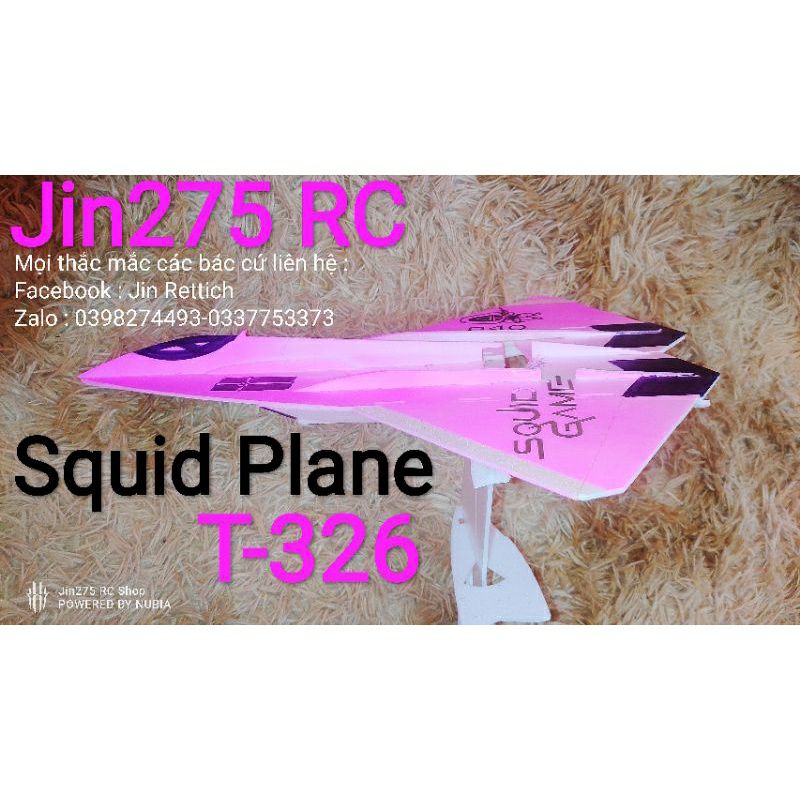 ♥️ Siêu Sale ♥️ Bộ vỏ kit máy bay  Squid game T- 326 sải 74 cm