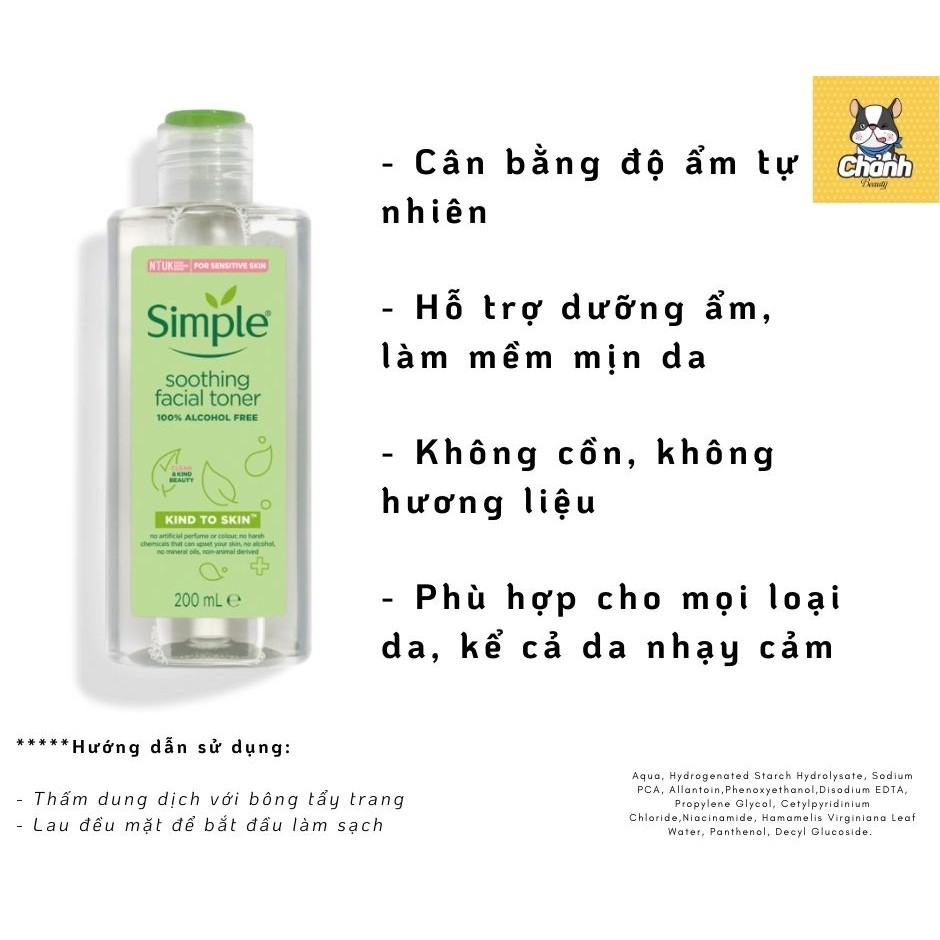 SIMPLE Nước Hoa Hồng Simple