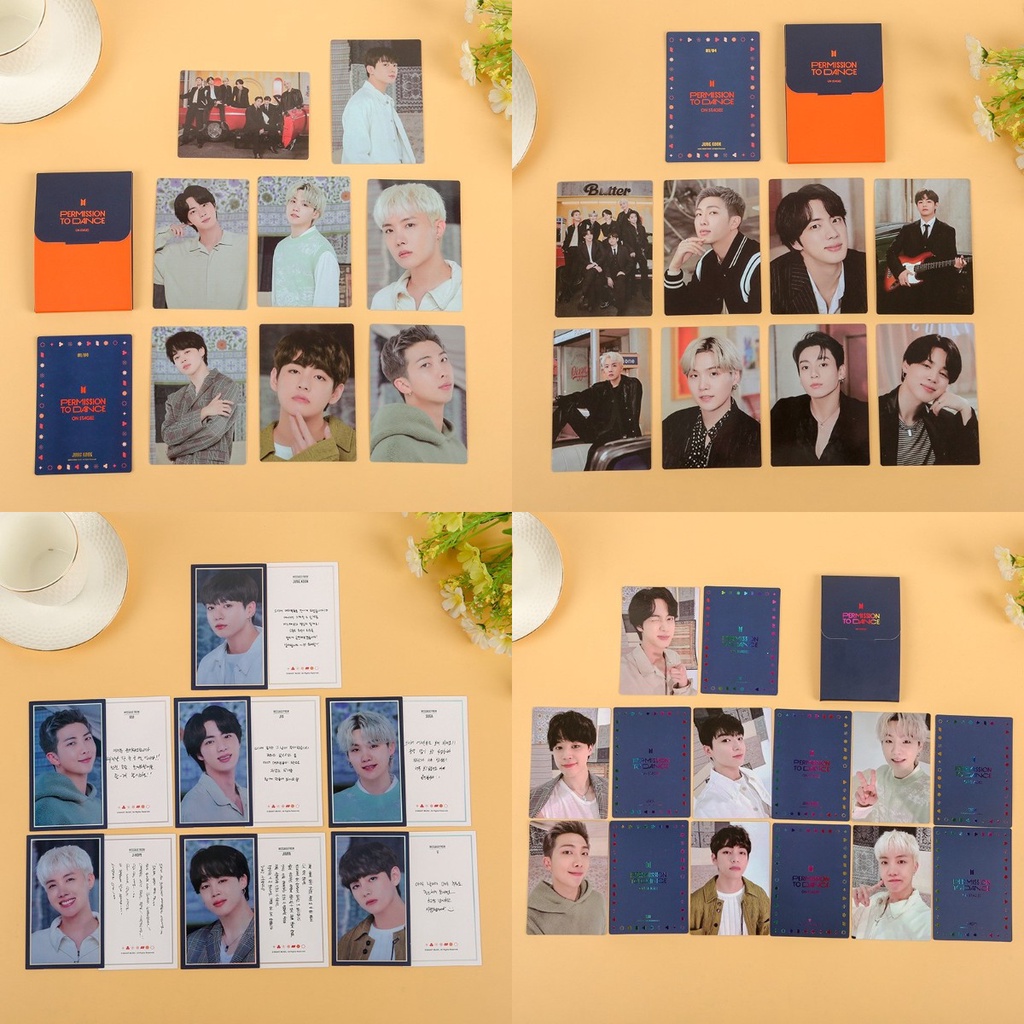 Ảnh Thẻ Hình Nhóm Nhạc KPOP BTS 2022 Permiss TO DANCE Độc Đáo