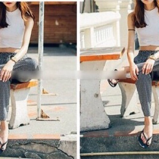 Croptop vạt chéo sát nách by SGGz