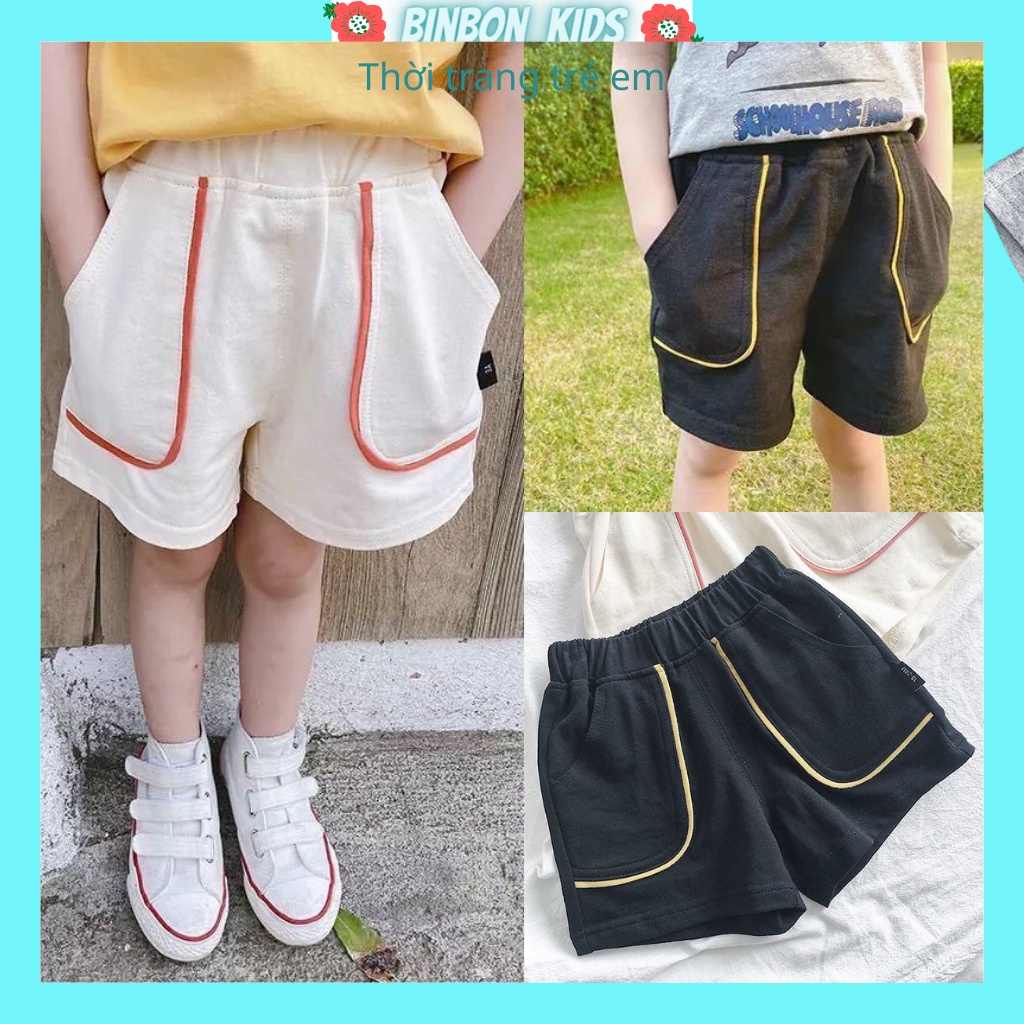 Quần Cộc Cho Bé BINBON KIDS,Quần Đùi Cho Bé Trai Và Bé Gái Từ 7-18kg