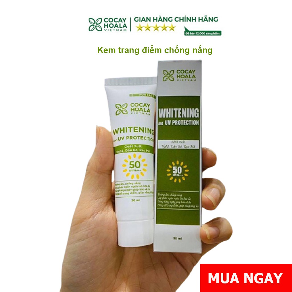 Kem chống nắng - Kem chống nắng cho da dầu make up nhẹ và chống nắng 3 in 1 KHÔNG NHỜN BẾT RÍT,THẨM THẤU NHANH | BigBuy360 - bigbuy360.vn
