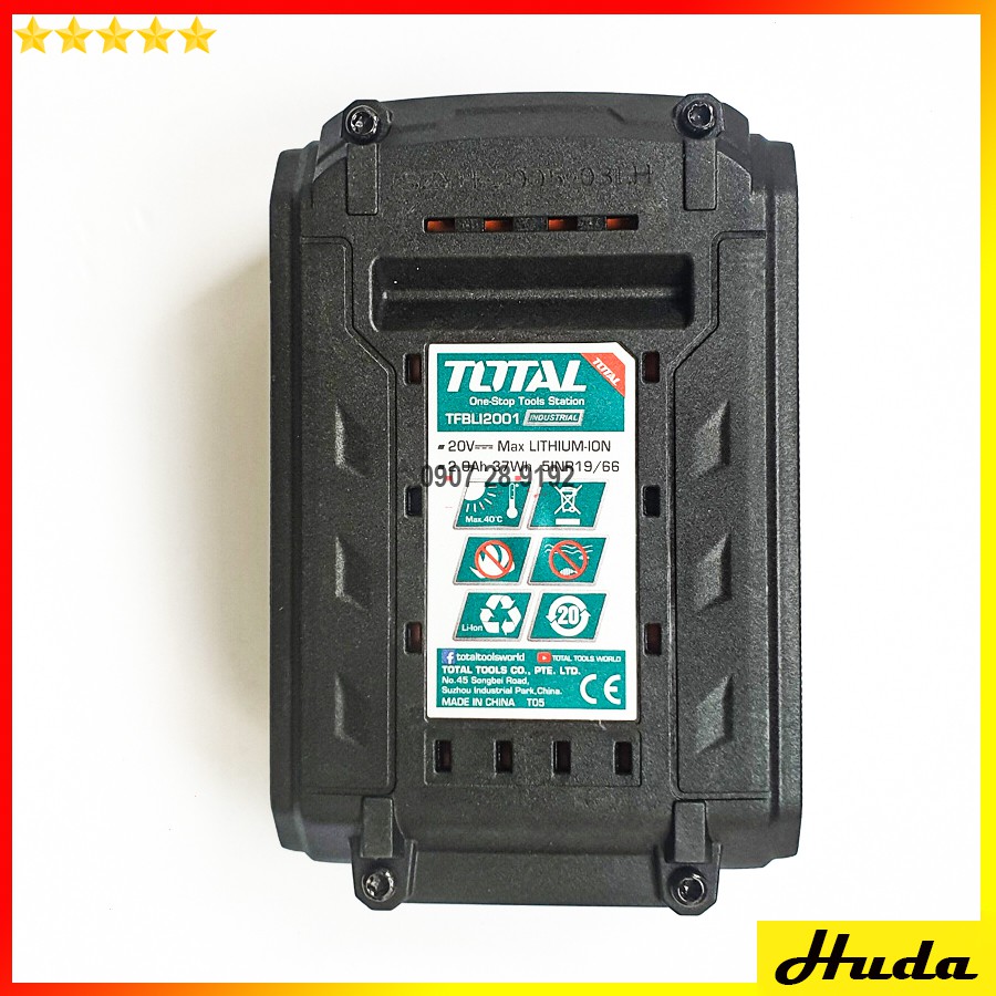 PIN LI-ION 20V Total TFBLI2001 PHÙ HỢP CHO NHIỀU LOẠI MÁY Total 20V uio