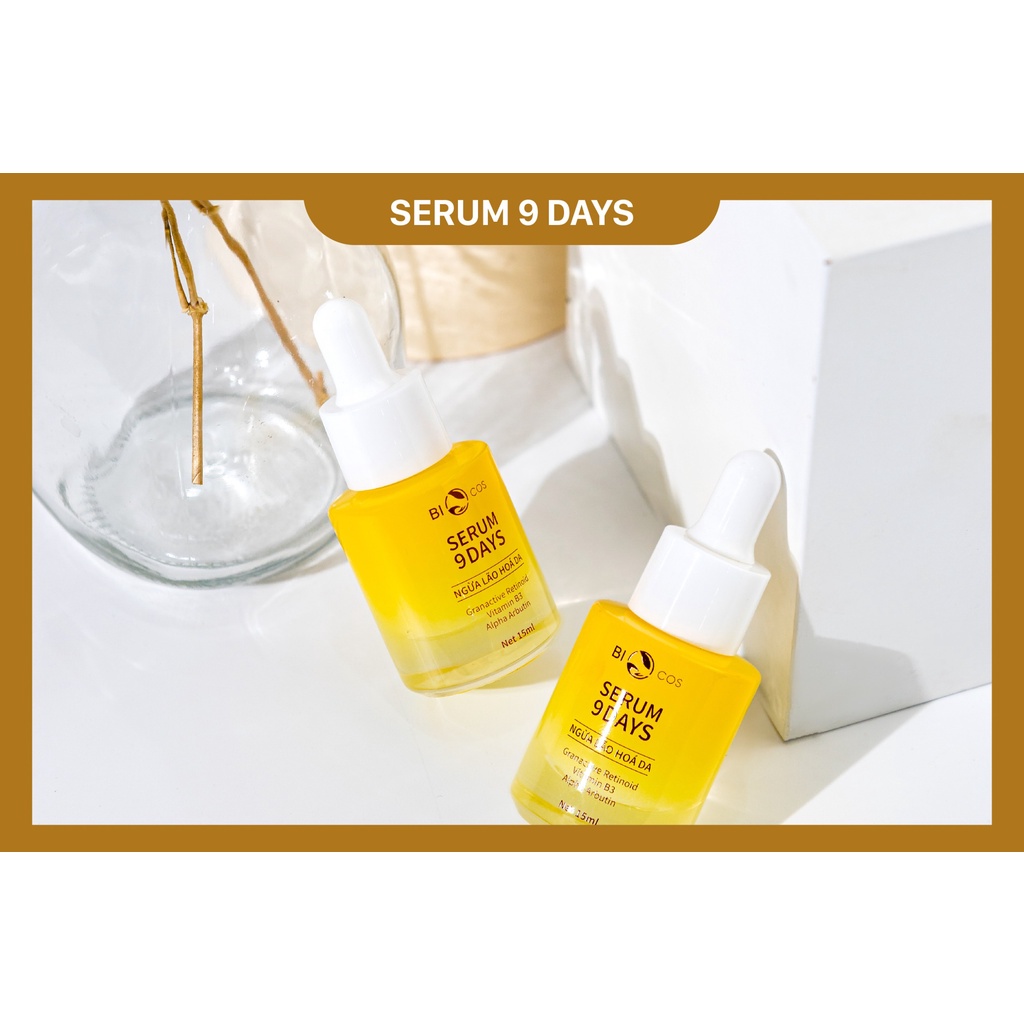 Retinoid - Serum 9 days , 9 ngày tái sinh, phục hồi và lấp đầy nếp nhăn, ngăn ngừa lão hóa da